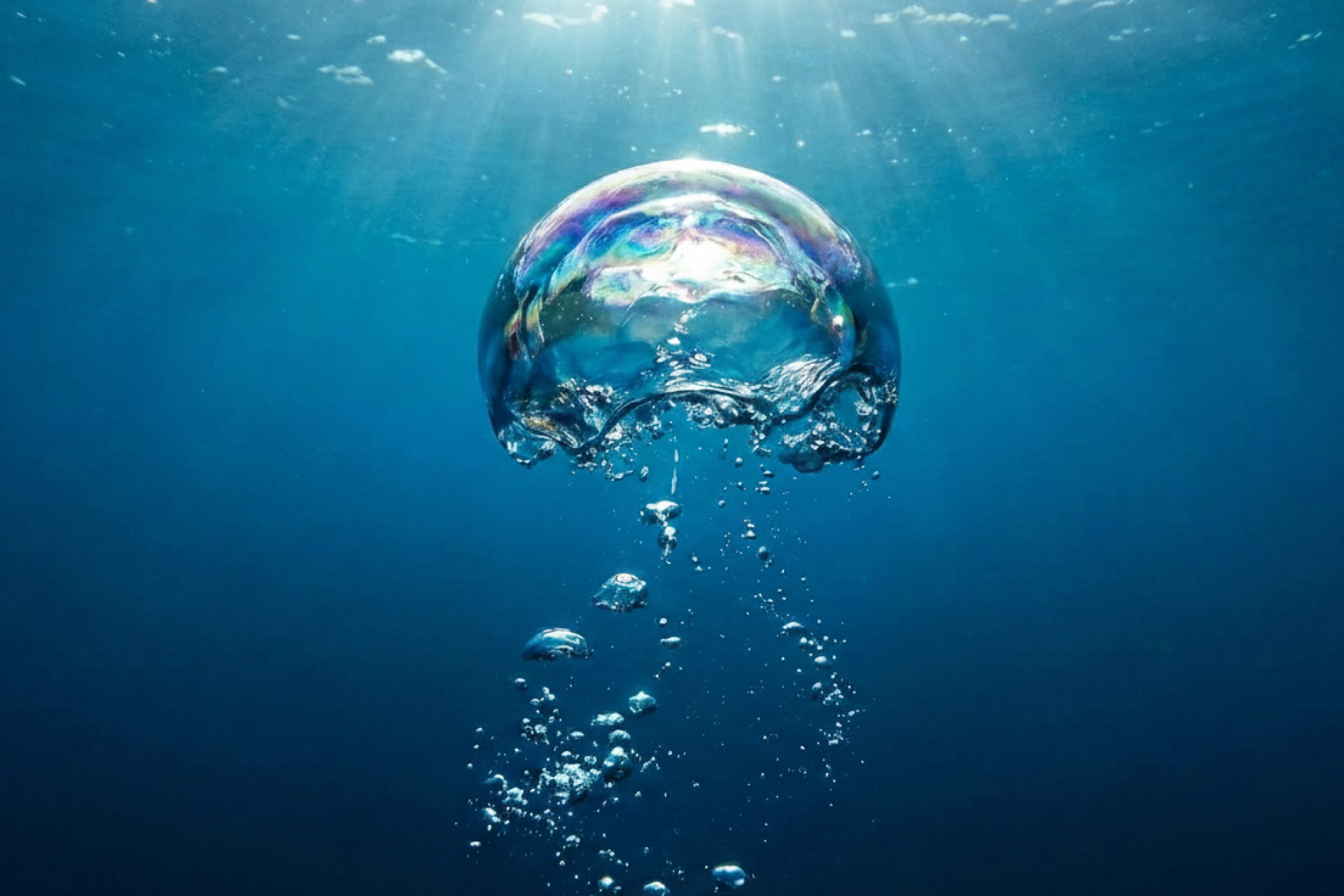 Bubble in the ocean